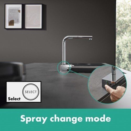 Смеситель для кухни Hansgrohe Aquno Select M81 73830800 Сталь