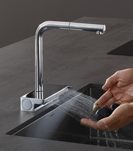 Смеситель для кухни Hansgrohe Aquno Select M81 73830800 Сталь